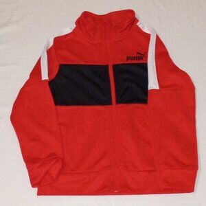 Puma Track Jacket Boys Size 5 Zip Up Excellent Condition